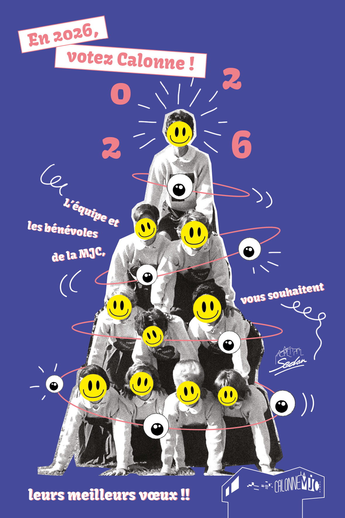 Illustration des vœux de l'équipe Calonne pour 2026